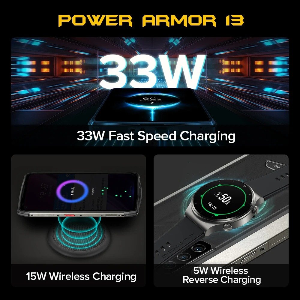 Ulefone Armor 13 mobile phones 3g&4g smartphone 6.81" smart phone 5g smartphone 8GB+256GB 13200mAh 48Mp Rugged Phone